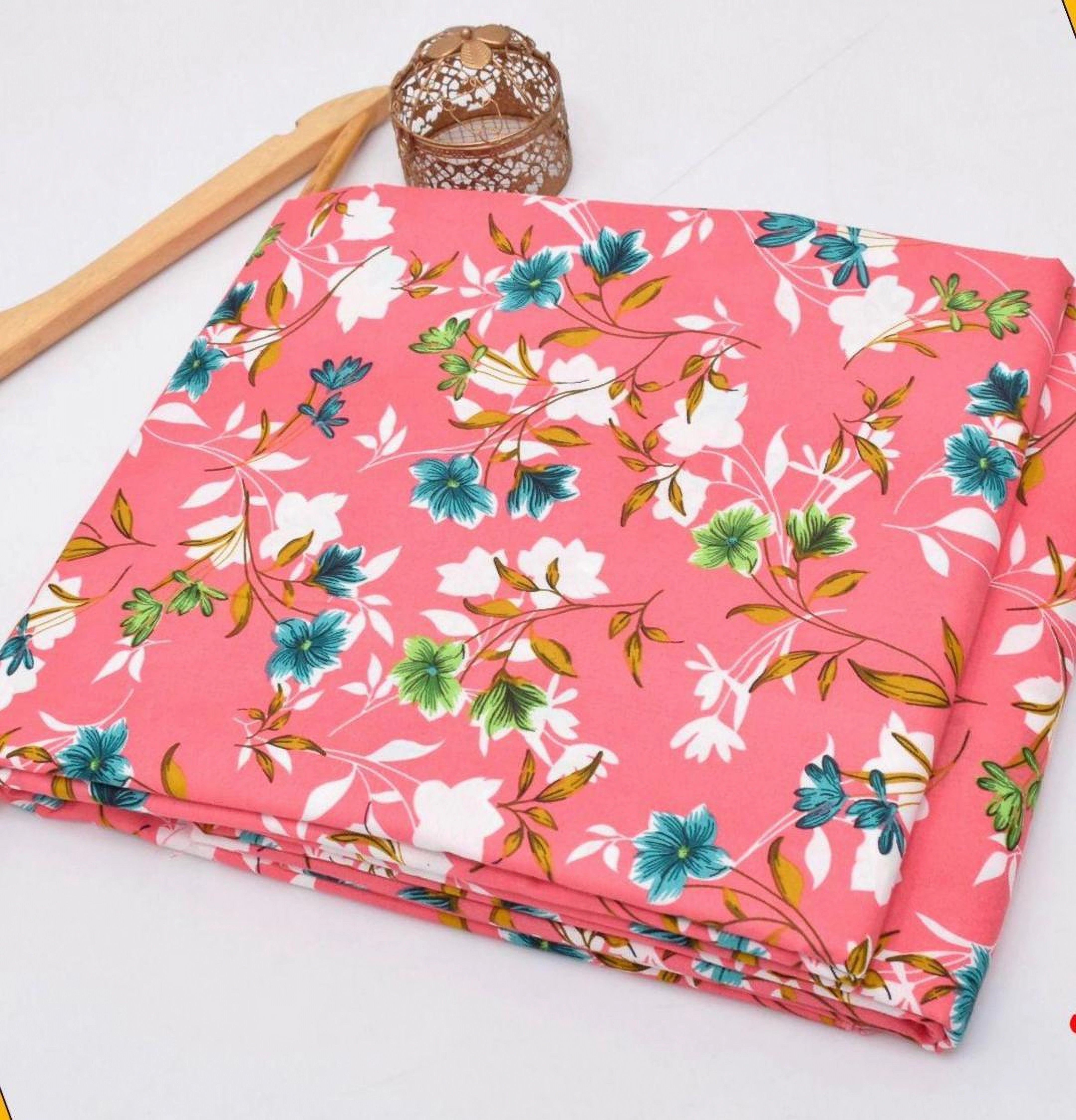 Sakura Pink Printed Unstitched 2PCs