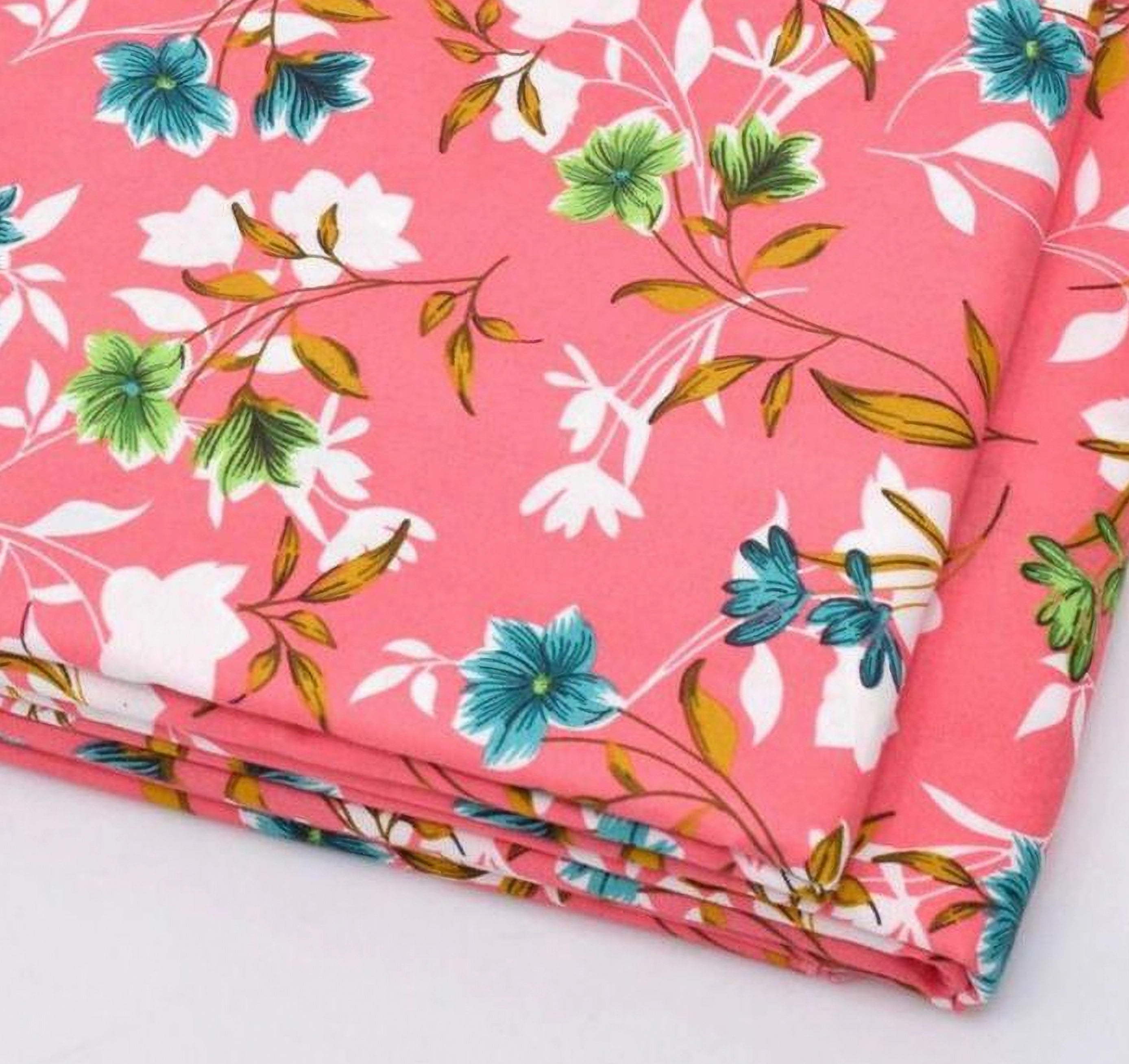 Sakura Pink Printed Unstitched 2PCs